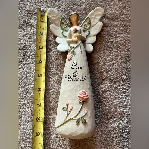 Love & Warmth Angel Standing Decor - Cream and Pink - Picture 3 of 3